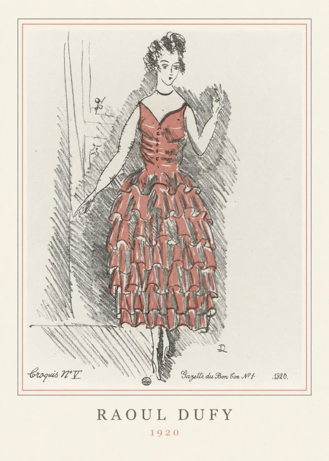 Raoul Dufy Croquis N°v No4 - Plakat
