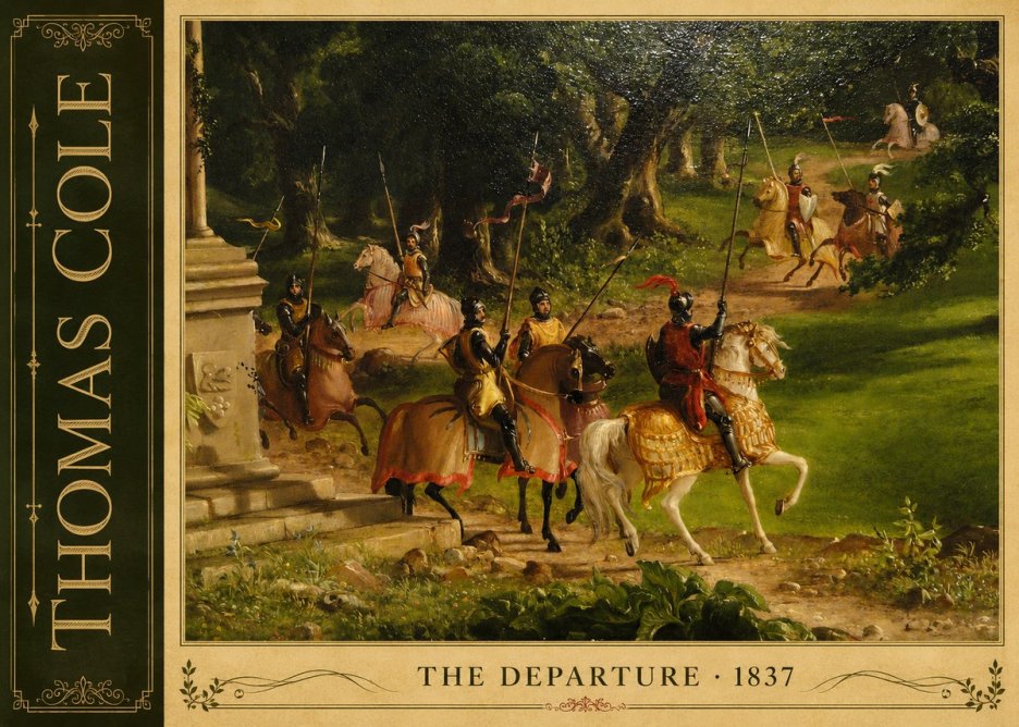 Thomas Cole The Departure III No2 - Plakat