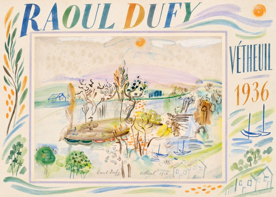 Raoul Dufy Vétheuil No2 - Plakat