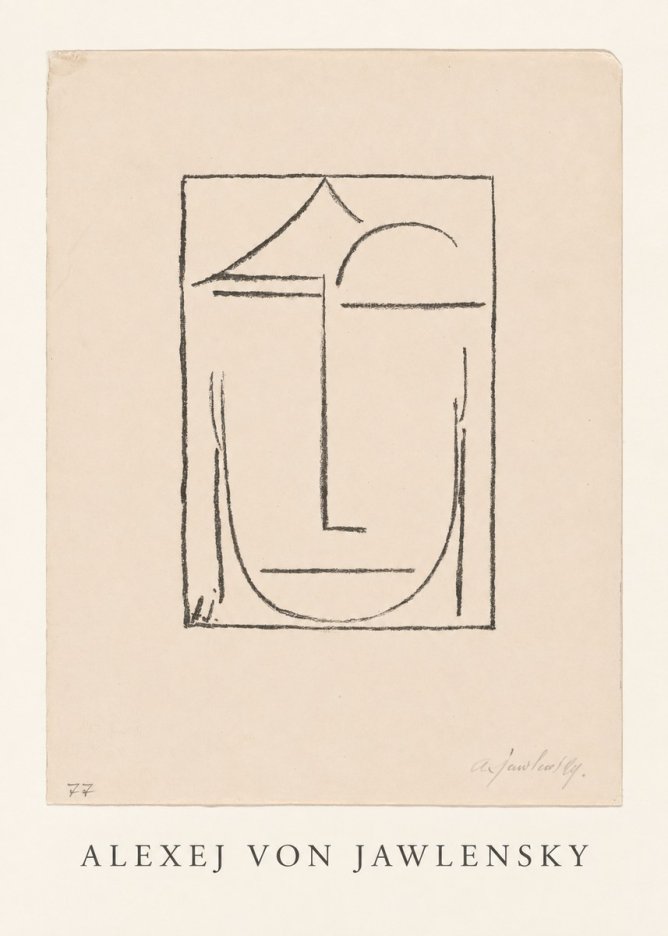 Alexej von Jawlensky Abstract Head No4 - Plakat