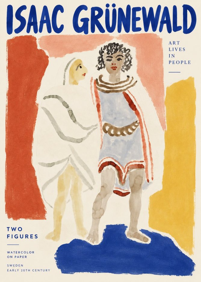 Isaac Grünewald Figures No3 - Plakat