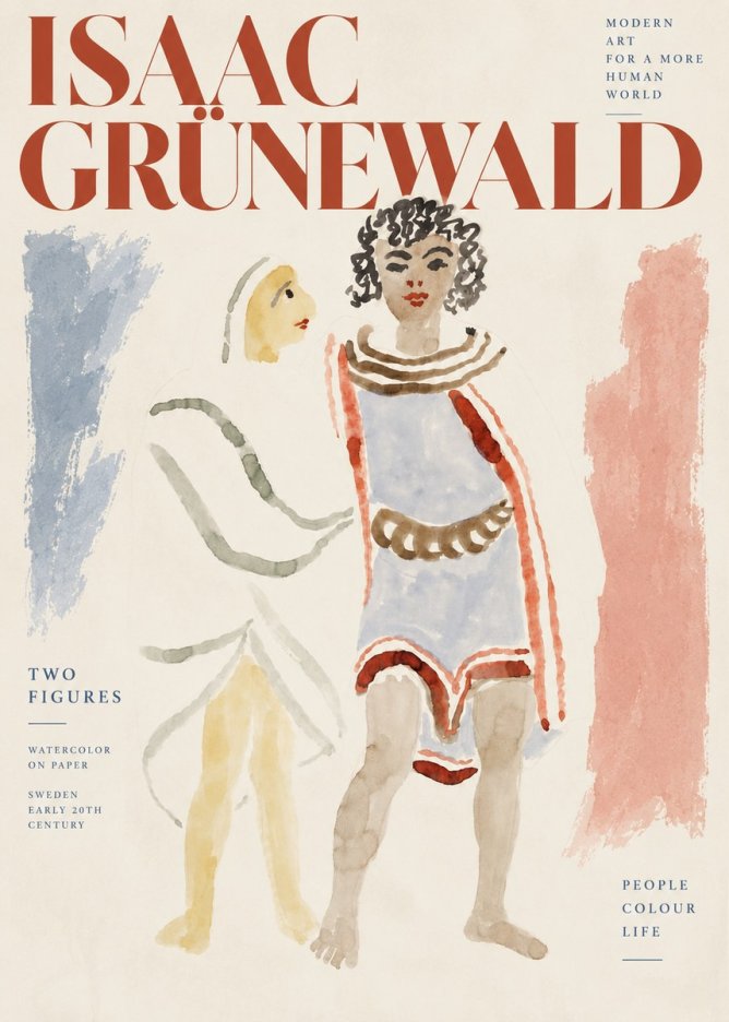 Isaac Grünewald Figures No4 - Plakat