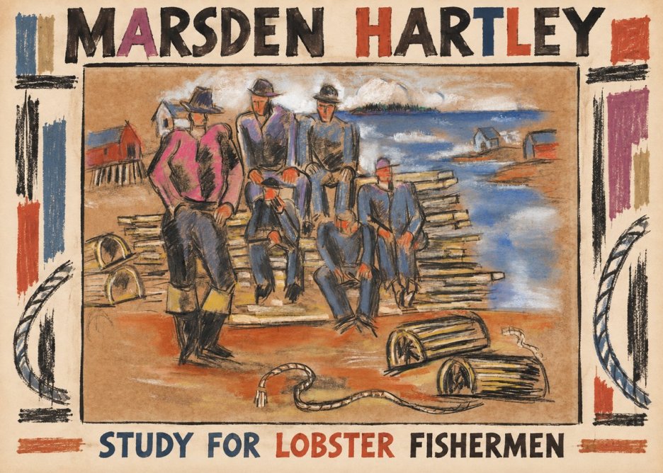 Marsden Hartley Study for 'Lobster Fishermen' No3 - Plakat