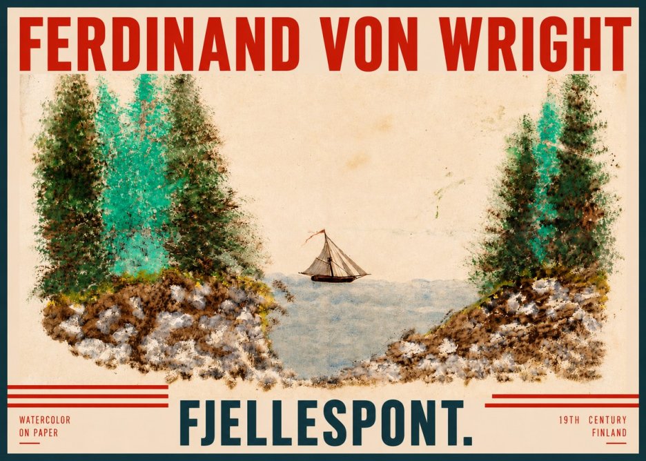 Ferdinand von Wright Fjellespont. No2 - Plakat