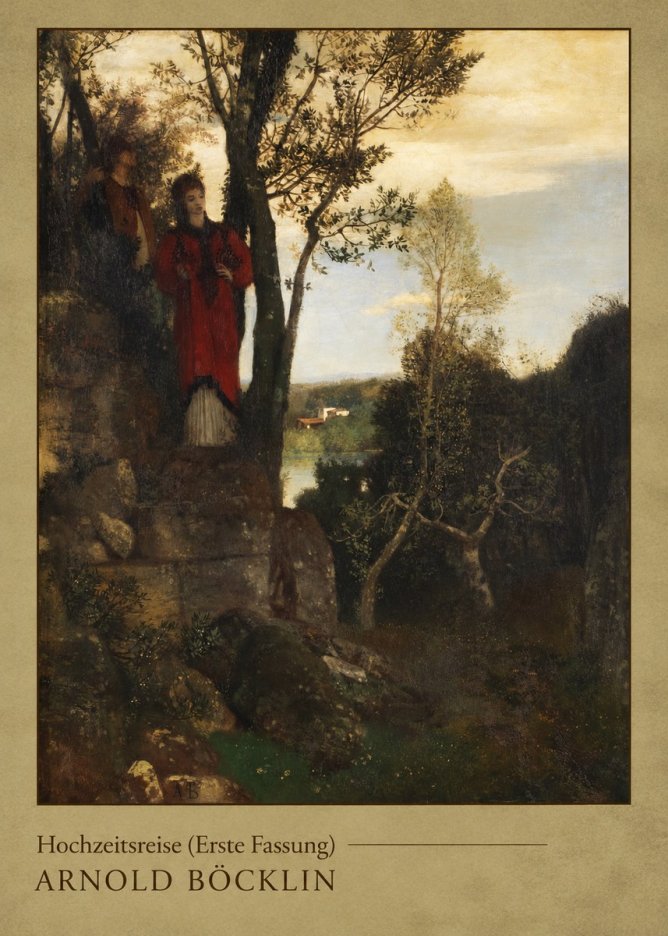 Arnold Böcklin Hochzeitsreise (Erste Fassung) No3 - Plakat