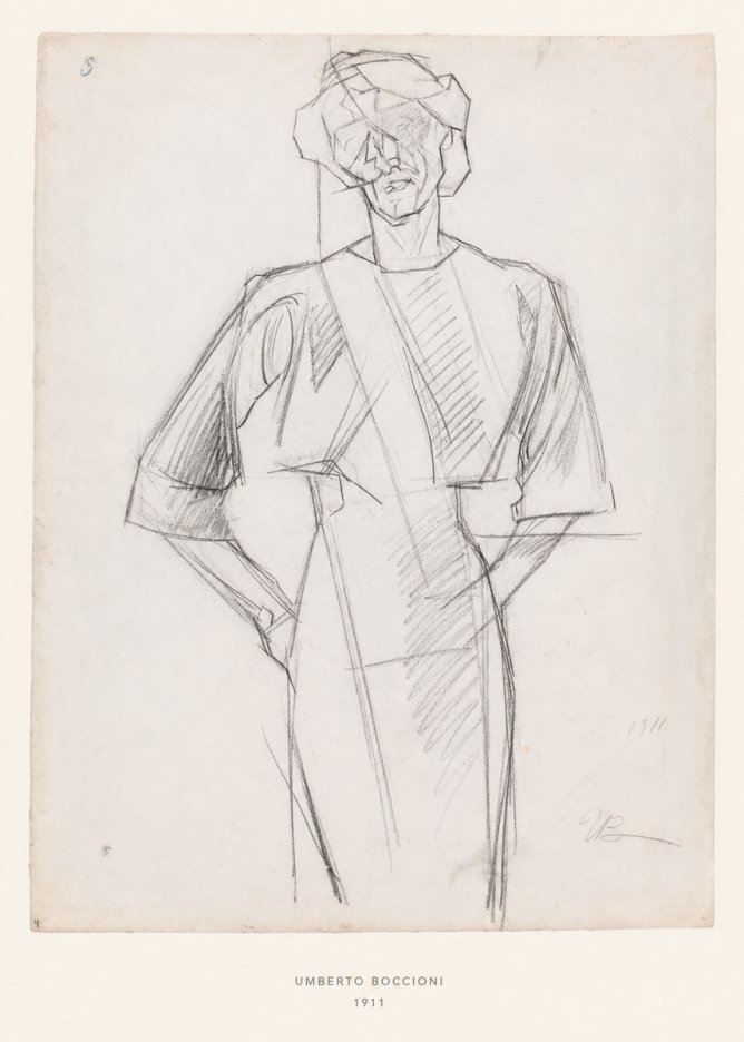 Umberto Boccioni Figure Study, 1911 No6 - Plakat