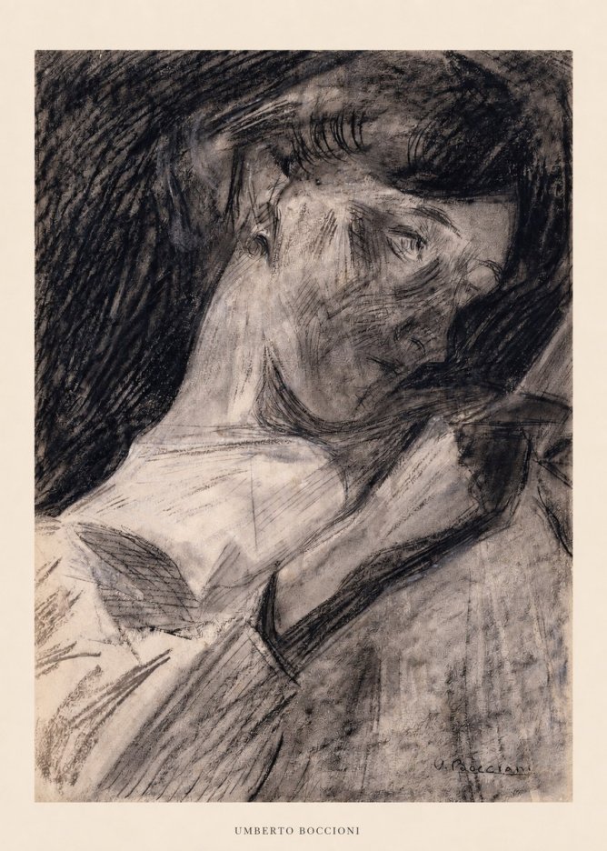 Umberto Boccioni Figure Study II No5 - Plakat