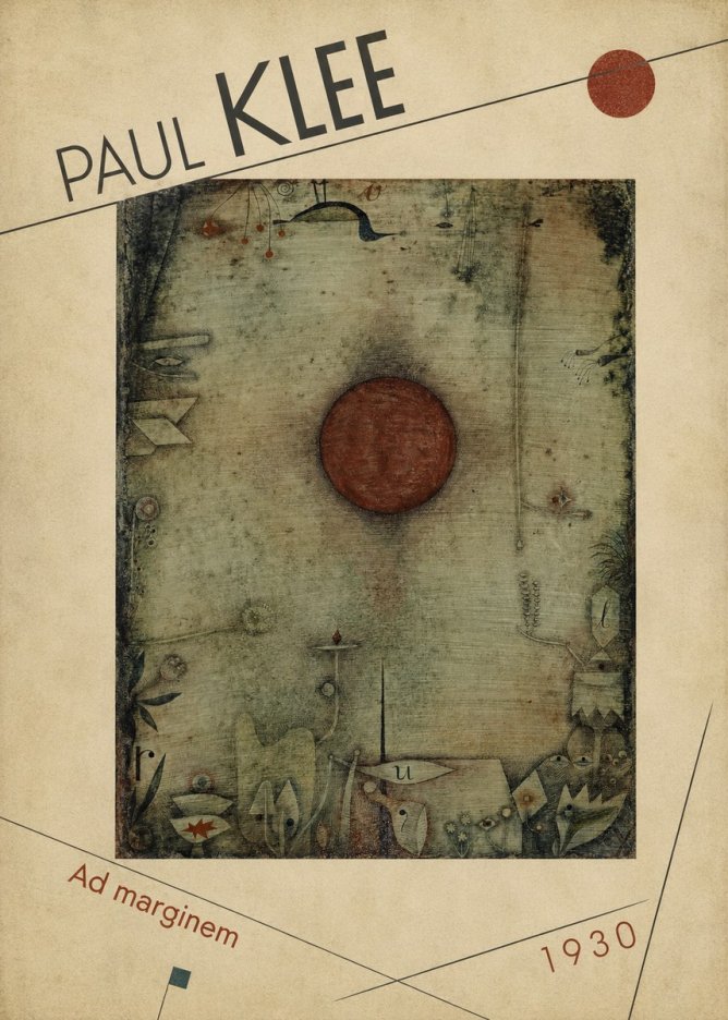 Paul Klee Ad Marginem No3 - Plakat