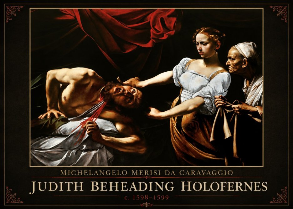 Michelangelo Merisi da Caravaggio Judith Beheading Holofernes IV No1 - Plakat