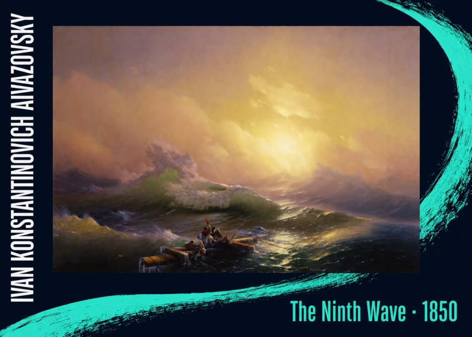 Ivan Konstantinovich Aivazovsky The Ninth Wave III No5 - Plakat