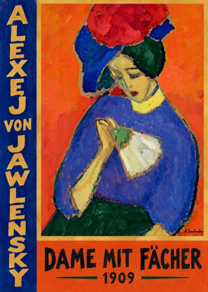 Alexej von Jawlensky Dame Mit Fächer No2 - Plakat