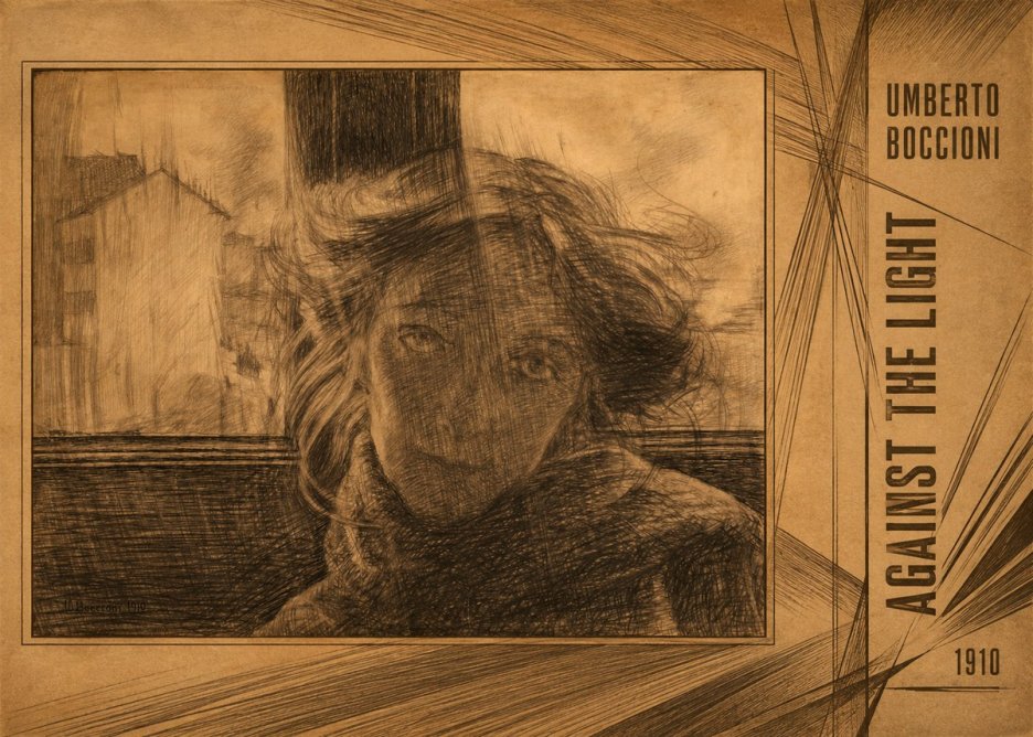 Umberto Boccioni Against the Light No2 - Plakat