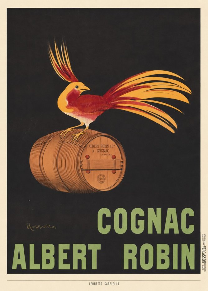 Leonetto Cappiello Cognac Albert Robin No6 - Plakat