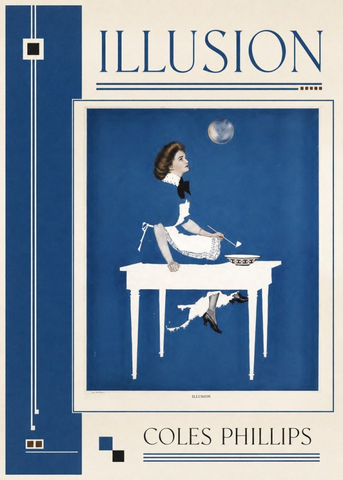 Coles Phillips Illusion No2 - Plakat