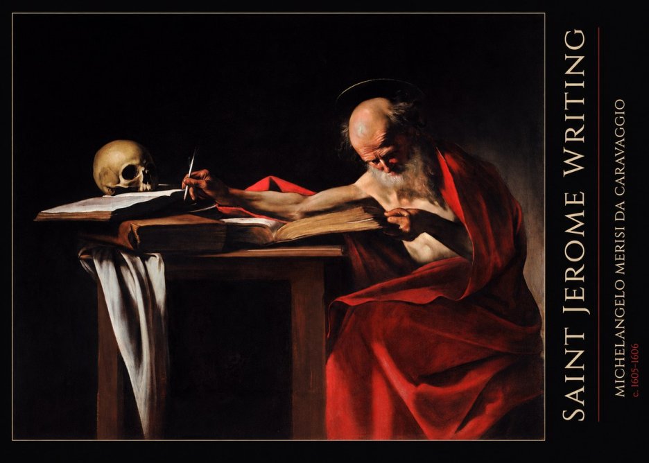 Michelangelo Merisi da Caravaggio Saint Jerome Writing IV No5 - Plakat