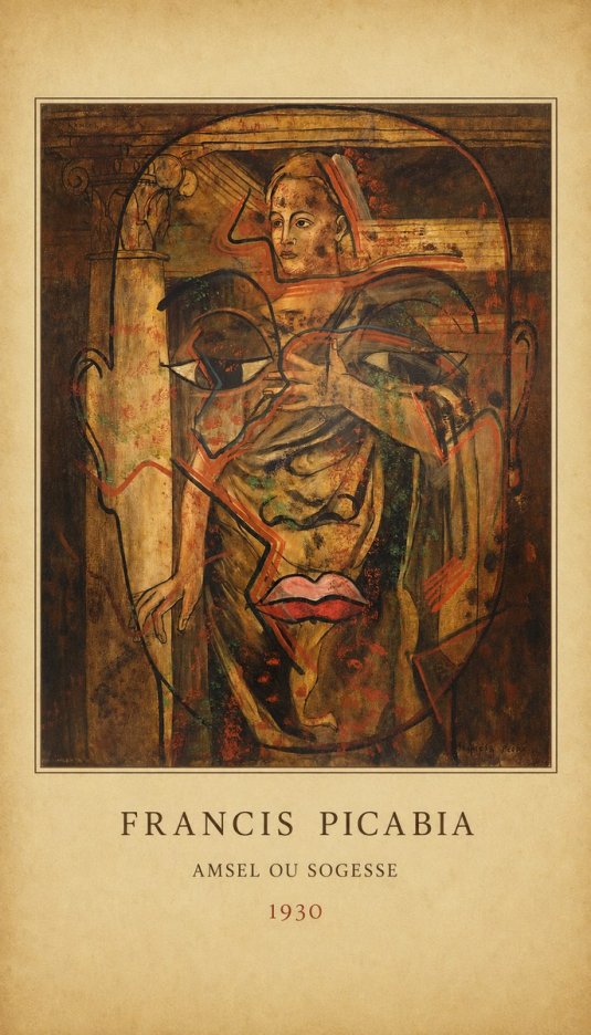 Francis Picabia Amsel Ou Sogesse No4 - Plakat