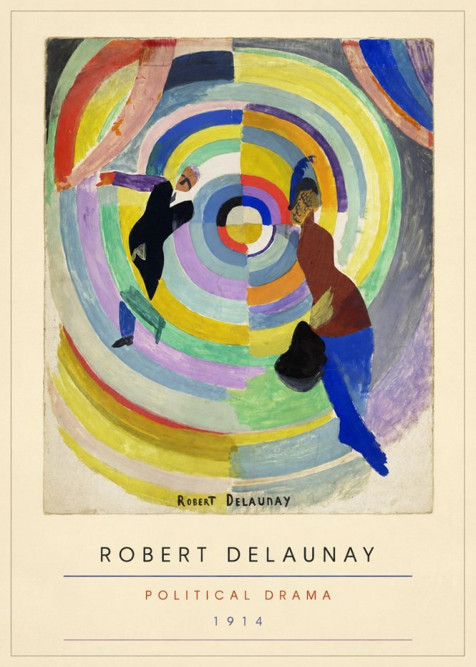 Robert Delaunay Political Drama No3 - Plakat