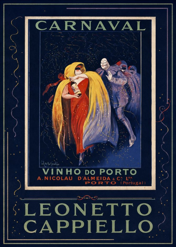 Leonetto Cappiello Carnaval - Vinho Do Porto No6 - Plakat