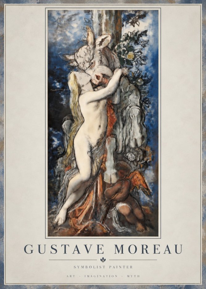 Gustave Moreau Europe and the Bull No4 - Plakat