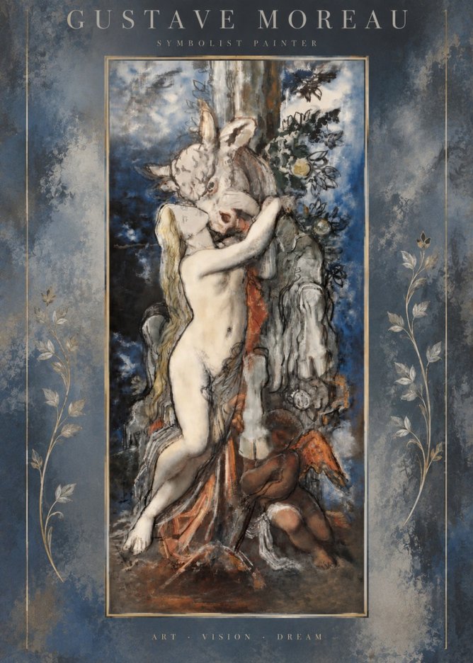 Gustave Moreau Europe and the Bull No5 - Plakat
