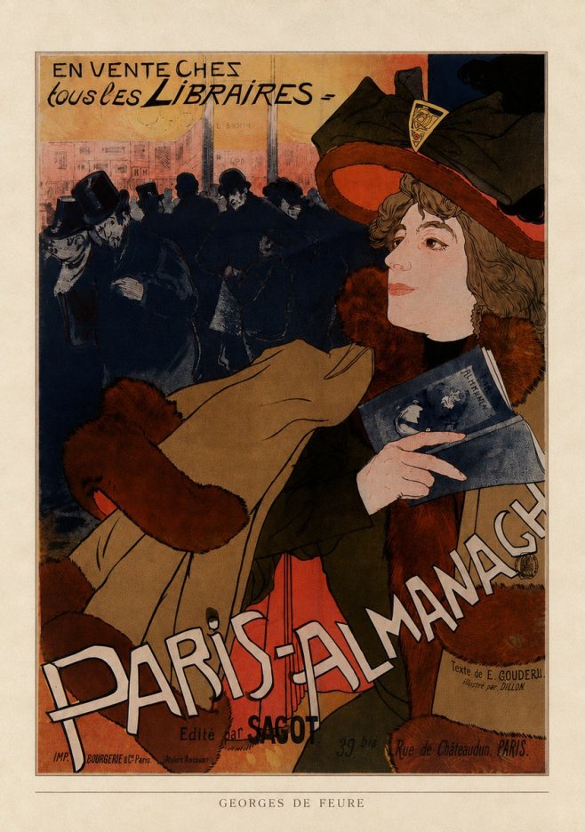 Georges de Feure Paris-almanach IV No4 - Plakat