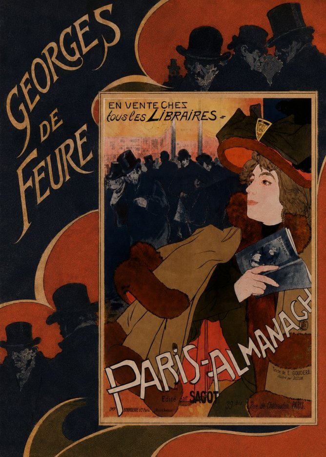 Georges de Feure Paris-almanach IV No5 - Plakat