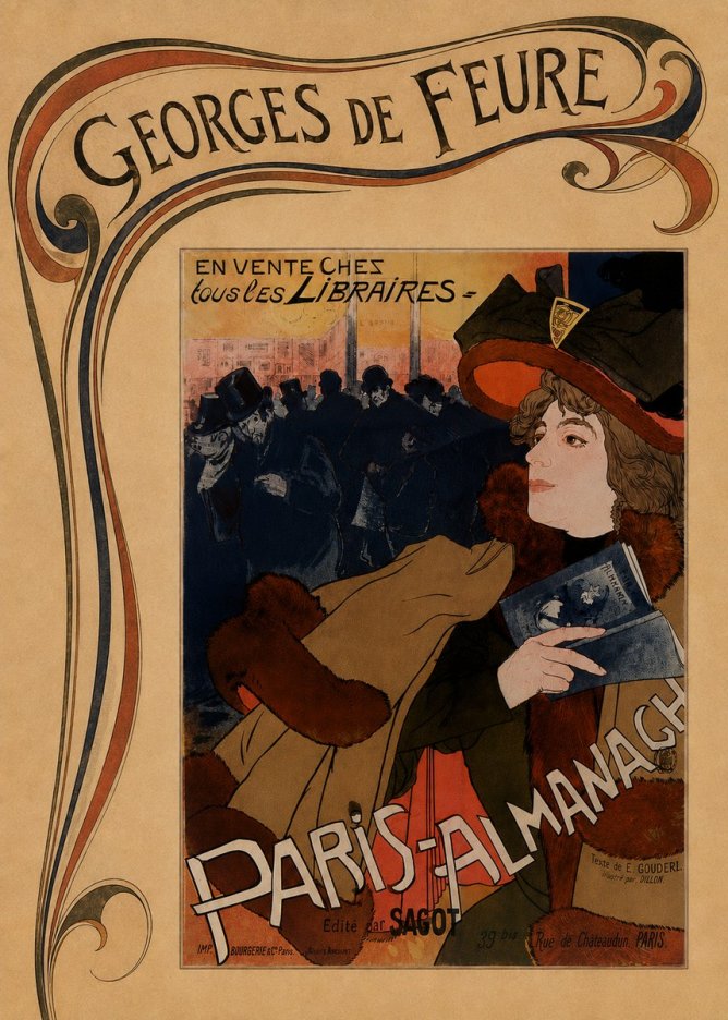 Georges de Feure Paris-almanach IV No6 - Plakat