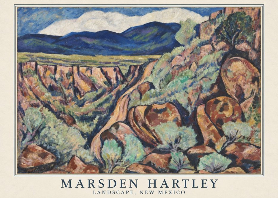Marsden Hartley Landscape, New Mexico No5 - Plakat