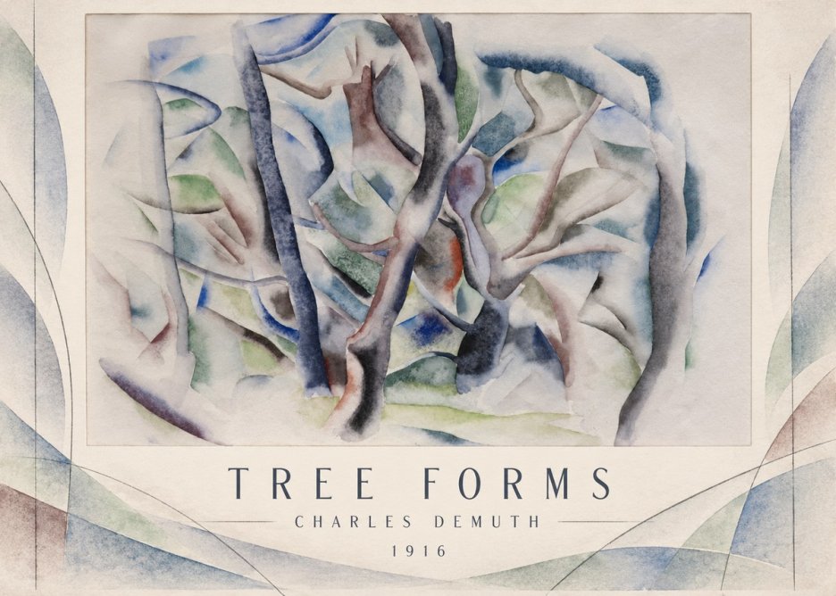 Charles Demuth Tree Forms No3 - Plakat