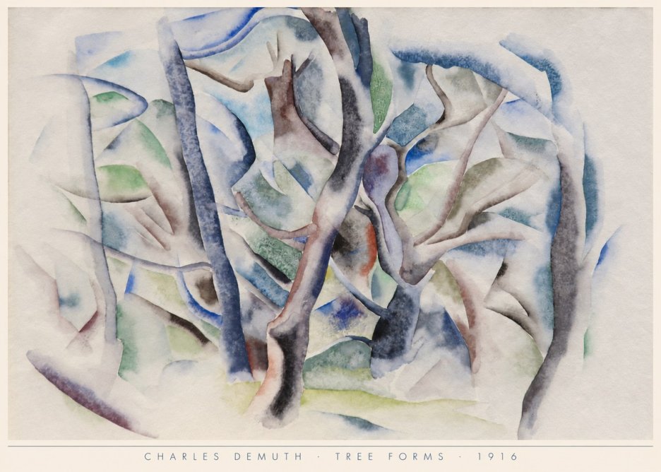Charles Demuth Tree Forms No6 - Plakat