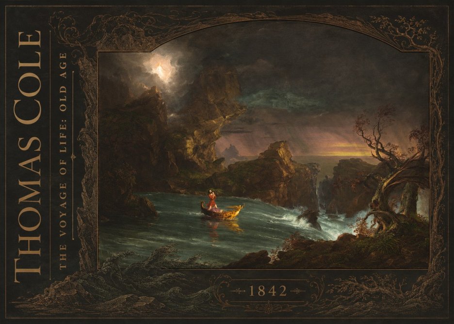 Thomas Cole The Voyage of Life: Old Age V No2 - Plakat