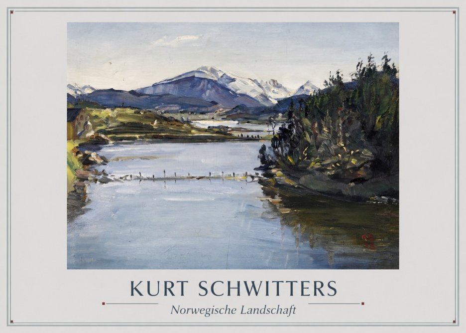 Kurt Schwitters Norwegische Landschaft No1 - Plakat