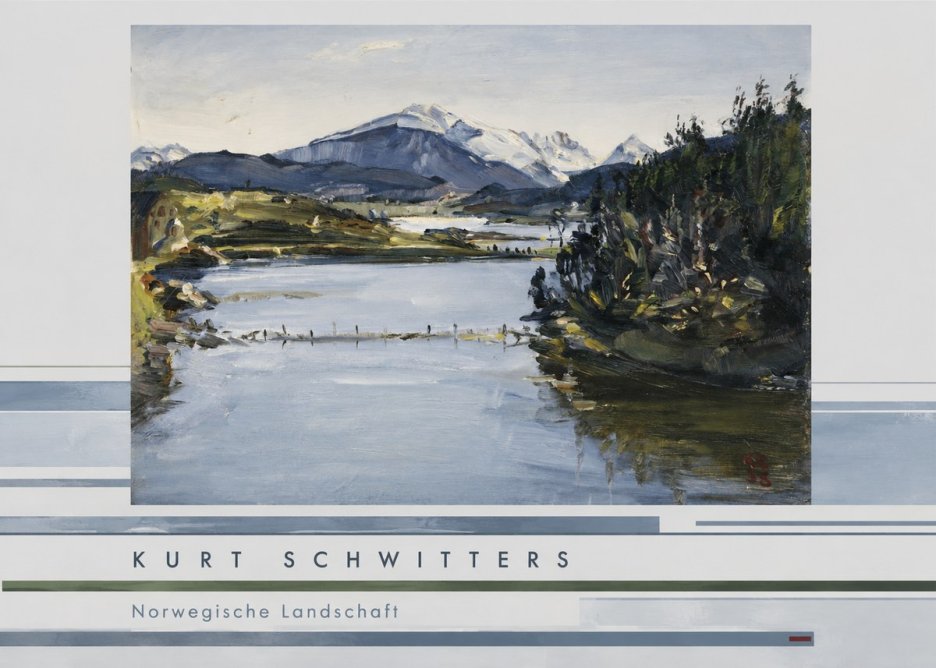 Kurt Schwitters Norwegische Landschaft No5 - Plakat