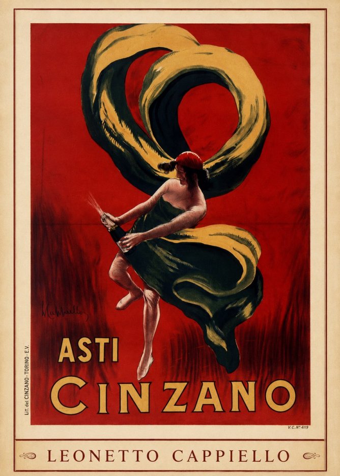 Leonetto Cappiello Asti Cinzano II No1 - Plakat