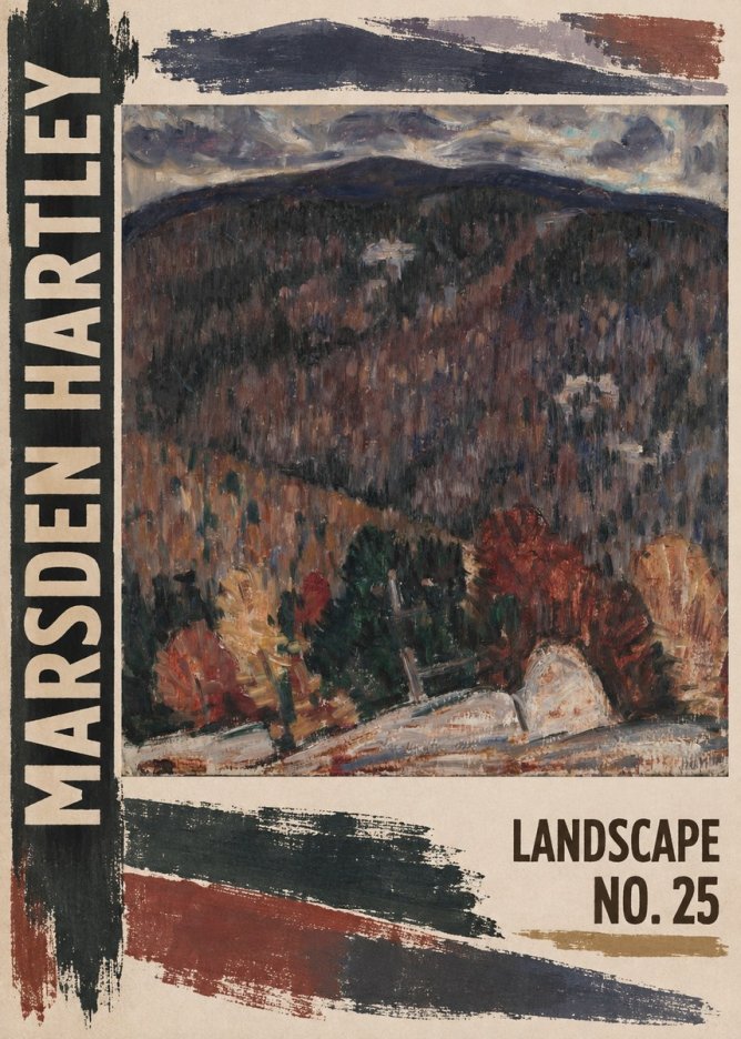 Marsden Hartley Landscape No. 25 No2 - Plakat