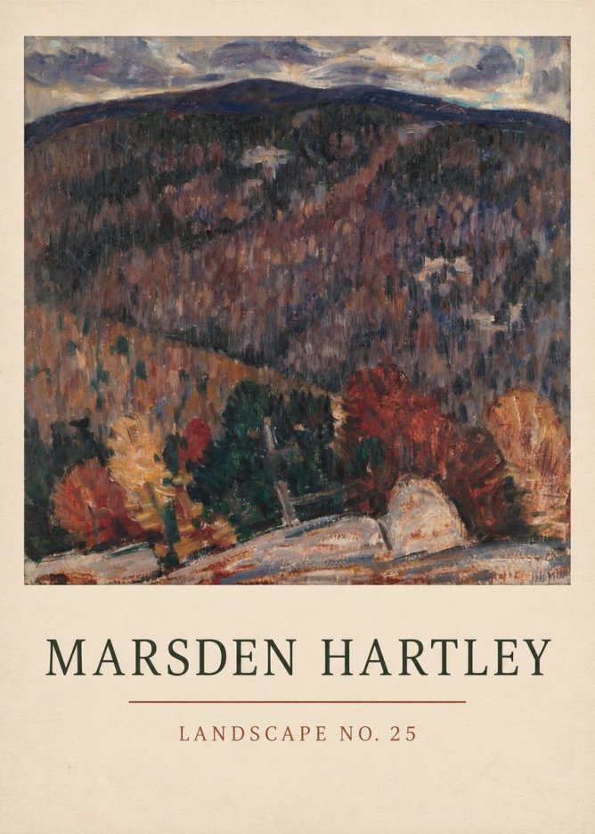 Marsden Hartley Landscape No. 25 No3 - Plakat