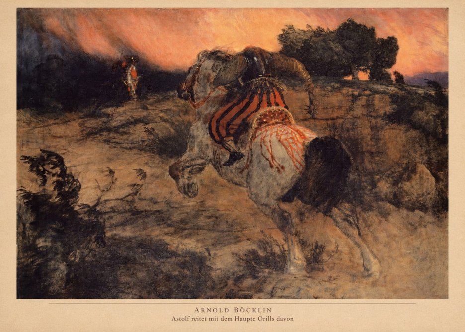 Arnold Böcklin Astolf Reitet Mit Dem Haupte Orills Davon No2 - Plakat