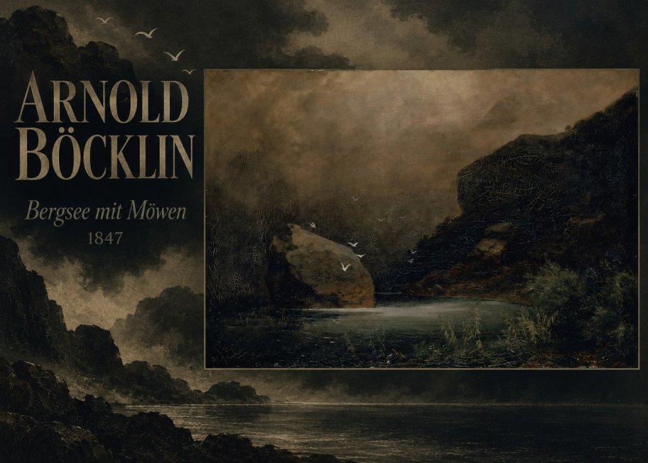 Arnold Böcklin Bergsee Mit Möwen No5 - Plakat