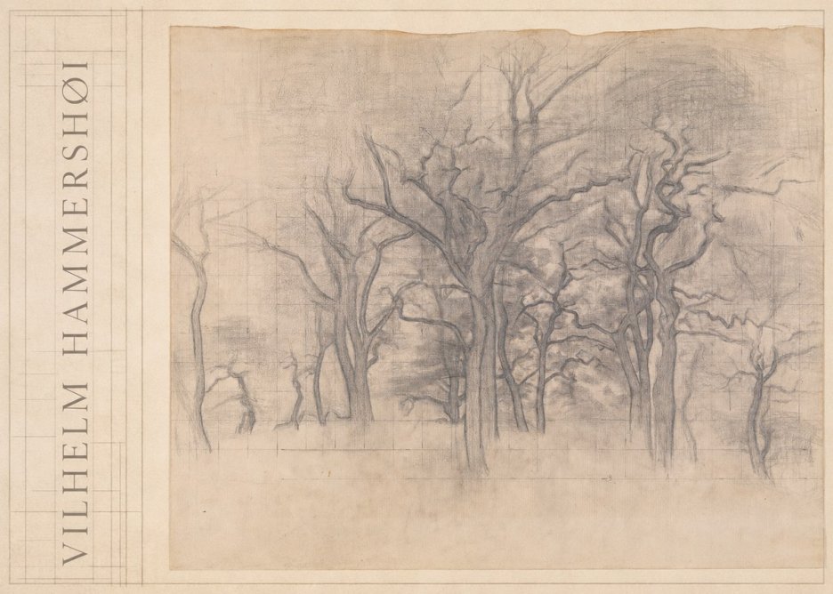 Vilhelm Hammershøi Oak Trees No3 - Plakat
