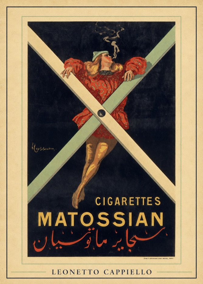 Leonetto Cappiello Cigarettes Matossian No6 - Plakat