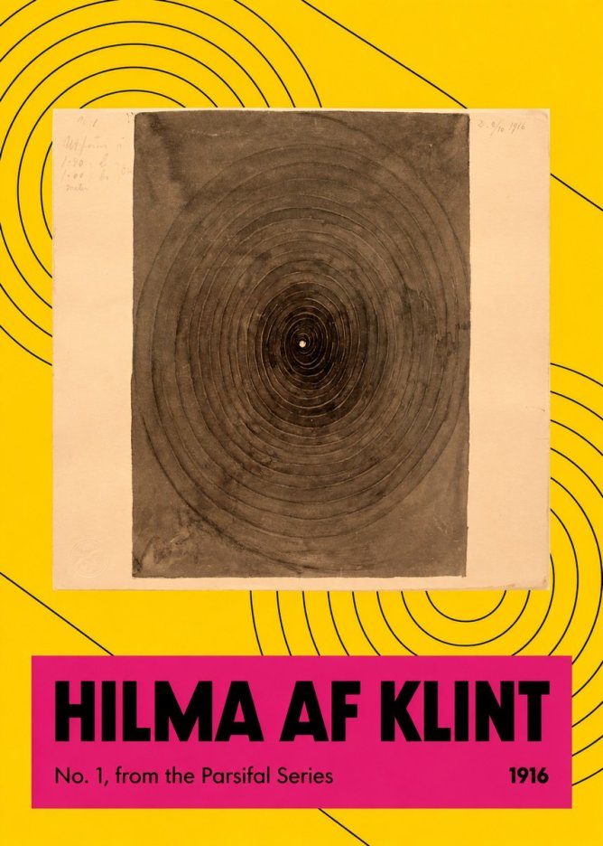 Hilma af Klint No. 1, from the Parsifal Series No4 - Plakat
