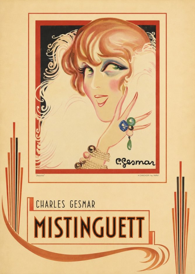 Charles Gesmar Mistinguett No6 - Plakat