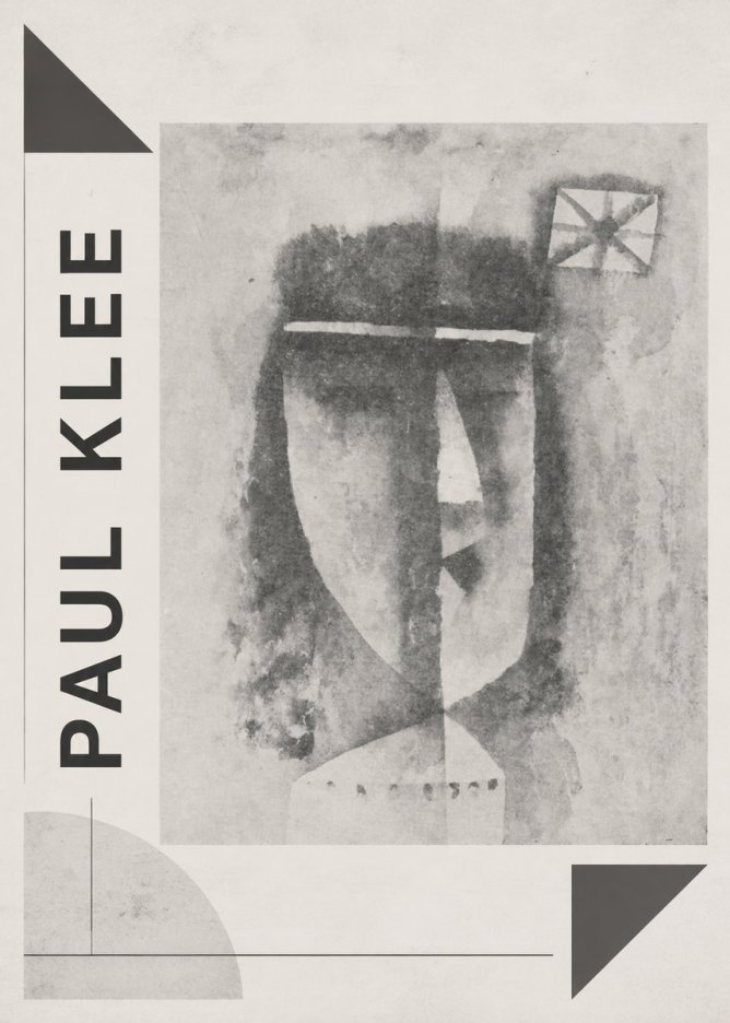 Paul Klee Head of a Man No2 - Plakat