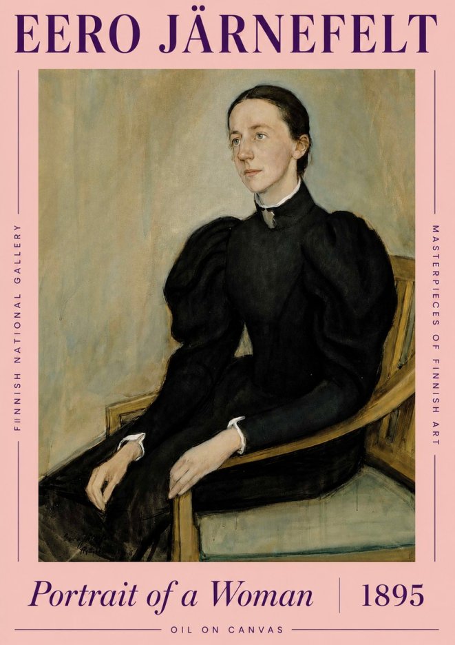 Eero Järnefelt Portrait of a Woman No3 - Plakat