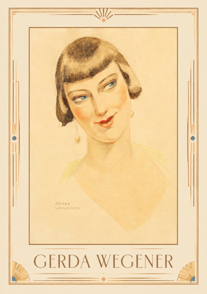 Gerda Wegener Portrait of a Lady No1 - Plakat