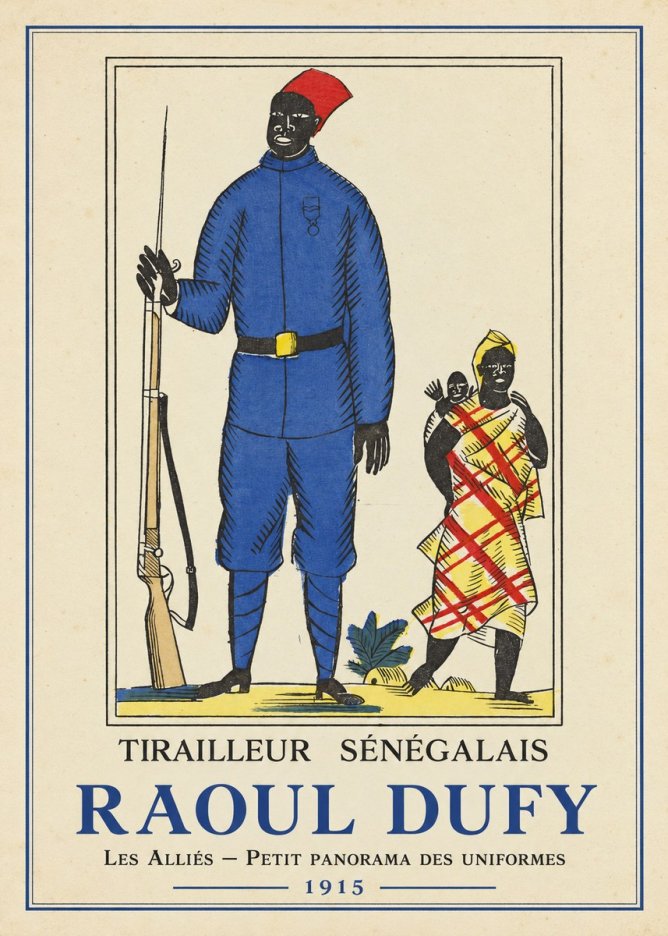 Raoul Dufy Tirailleur Sénégalais No4 - Plakat