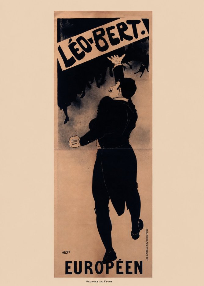 Georges de Feure Léo-bert. Européen No6 - Plakat