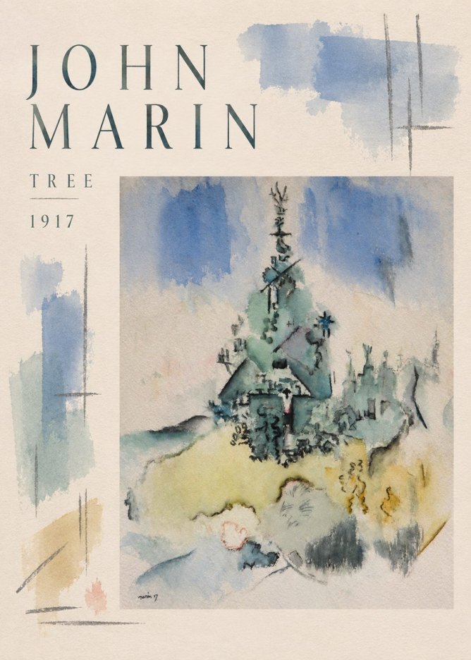John Marin Tree No5 - Plakat