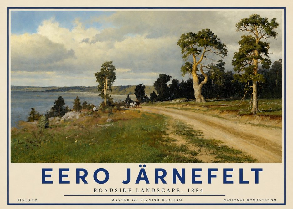 Eero Järnefelt Roadside Landscape, 1884 No6 - Plakat