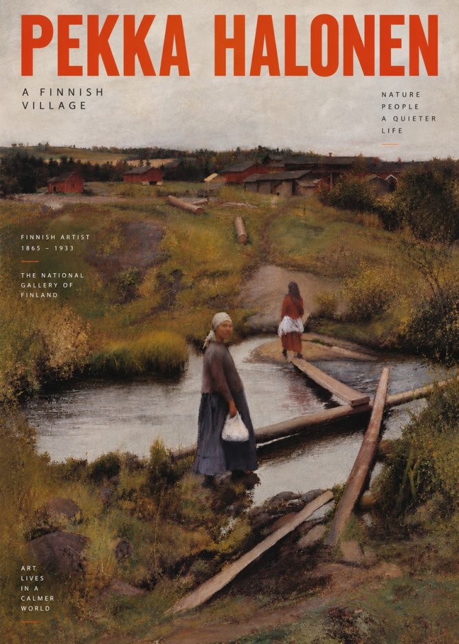 Pekka Halonen A Finnish Village No5 - Plakat